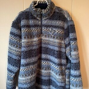 Men's Blue Striped Sweater